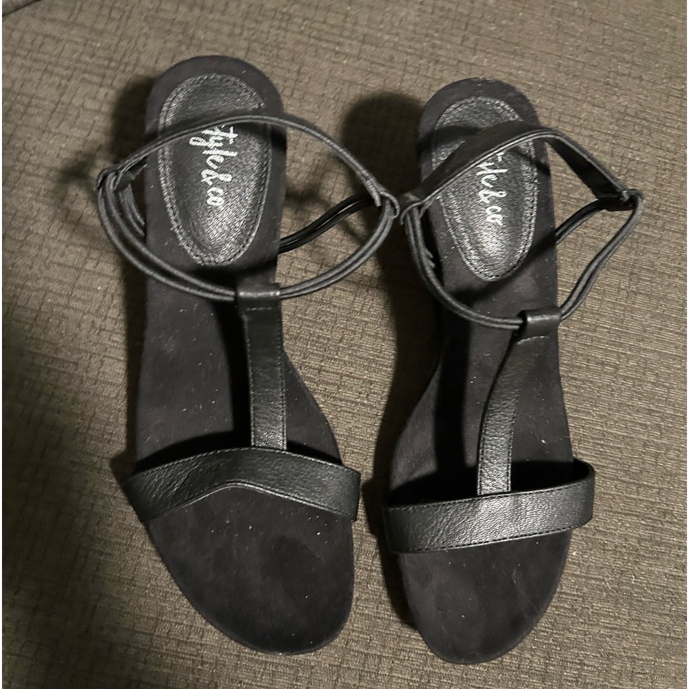STYLE & CO Mulan Embellished Wedge Sandals